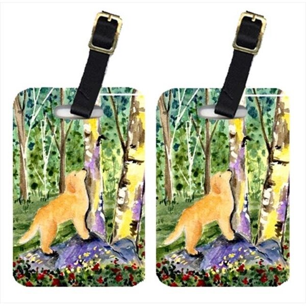 Carolines Treasures SS8887BT Golden Retriever Luggage Tag - Pair 2; 4 x 2.75 In. SS8887BT - main